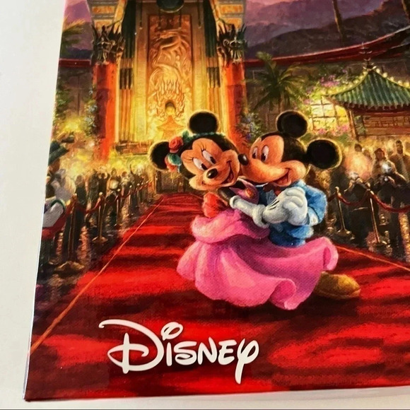 Thomas Kinkade Disney Mickey Minnie Hollywood 750 Piece Puzzle Complete - Picture 2 of 5